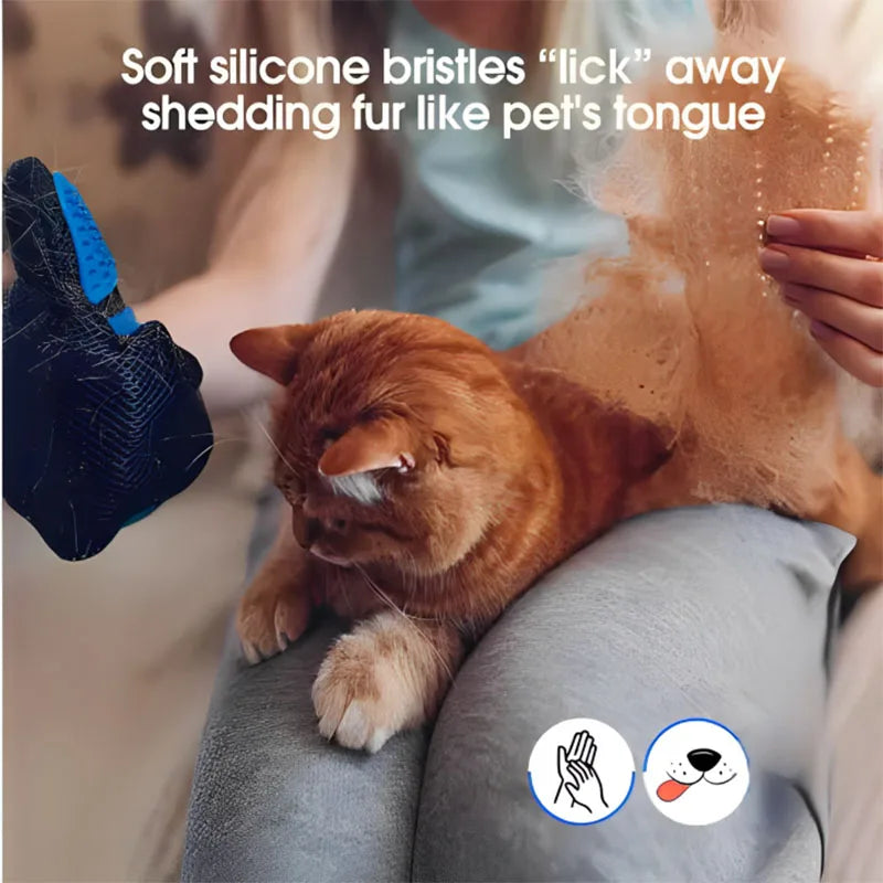 Cat Grooming Glove — Deshedding & Massage Brush